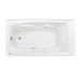 Jacuzzi JCET6036WLR2XXW White 60'' x 36'' Whirlpool Bath