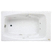 Jacuzzi JCET6032WRL2XXY Oyster 60'' x 32'' Whirlpool Bath