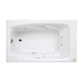 Jacuzzi JCET6032WRL2XXW White 60'' x 32'' Whirlpool Bath