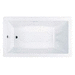 Jacuzzi JELA6636ARL4CXW White 66" Air Tub