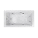 Jacuzzi JELA7236WLR2XXWC White / Chrome 72" x 36" Whirlpool Bath