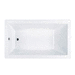 Jacuzzi JELA7242BUXXXXW White 72" x 42" Soaking Tub