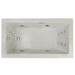 Jacuzzi JELA7242CLR4CPYC Oyster / Chrome 72" x 42" Soaking Tub