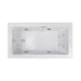 Jacuzzi JELL6036WRL2HXWW White / White 60'' x 36'' Whirlpool Bath