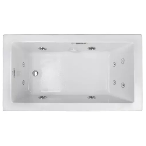 JELL6032WLR2HXWC Elara 60'' x 32'' Whirlpool Bath - White / Chrome