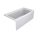 Jacuzzi JLNS6036BRXXXXW White 60'' x 36'' Soaking Tub