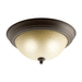 Kichler KK10836OZ Olde Bronze Flush Mount Ceiling Light