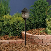  Three Tier Path Lighting Landscape Light - Textured Black