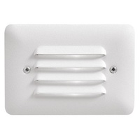  Louvered Step Light Louvered Hallway Step Light - Textured White