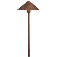  LED Decorative Hammered Roof Path Lighting Landscape Light - Textured Tannery Bronze