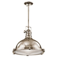  Hatteras Bay Down Light Pendant Light - Polished Nickel