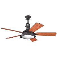  Hatteras Bay Large Fan (52'' to 59'') Ceiling Fan - Distressed Black