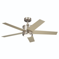  Brahm Medium Fan (42'' to 51'') Ceiling Fan - Brushed Stainless Steel