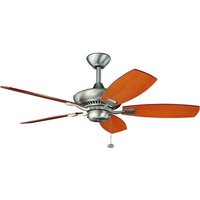  Canfield Medium Fan (42'' to 51'') Ceiling Fan - Brushed Nickel / Maple