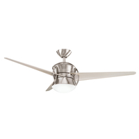  Cadence Large Fan (52'' to 59'') Ceiling Fan - Brushed Stainless Steel / Champagne