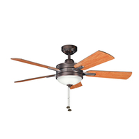  Logan Large Fan (52'' to 59'') Ceiling Fan - Oil Brushed Bronze / Walnut