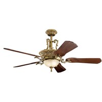  Kimberley Oversize Fan (60'' and Larger) Ceiling Fan - Burnished Antique Brass