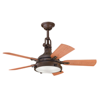  Hatteras Bay Medium Fan (42'' to 51'') Ceiling Fan - Tannery Bronze Powder Coat