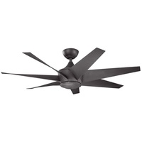  Lehr II Large Fan (52'' to 59'') Ceiling Fan - Distressed Black