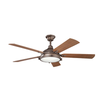  Hatteras Bay Patio Oversize Fan (60'' and Larger) Ceiling Fan - Weathered Copper Powder Coat