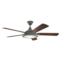  Hatteras Bay Patio Oversize Fan (60'' and Larger) Ceiling Fan - Weathered Zinc