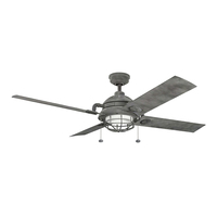  Maor Oversize Fan (60'' and Larger) Ceiling Fan - Weathered Zinc