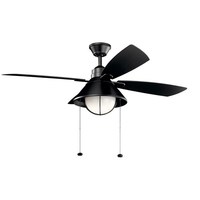  Seaside Large Fan (52'' to 59'') Ceiling Fan - Satin Black