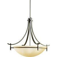  Olympia Up Light Pendant Light - Olde Bronze / Sunset Marble