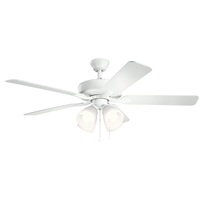  Basics Pro Premier Large Fan (52'' to 59'') Ceiling Fan - Matte White