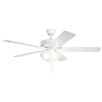  Basics Pro Select Large Fan (52'' to 59'') Ceiling Fan - Matte White