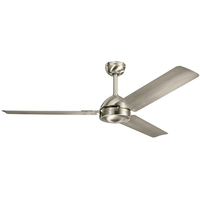  Todo Large Fan (52'' to 59'') Ceiling Fan - Brushed Stainless Steel