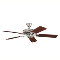  Sutter Place Large Fan (52'' to 59'') Ceiling Fan - Antique Pewter / Cherry