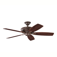  Monarch II Large Fan (52'' to 59'') Ceiling Fan - Tannery Bronze / Teak