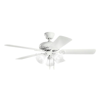  Sutter Place Premier Large Fan (52'' to 59'') Ceiling Fan - Matte White