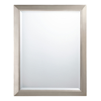  Builder Square / Rectangular Mirror - Brushed Nickel