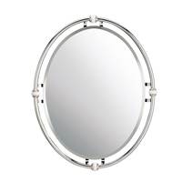  Pocelona Oval Mirror - Chrome