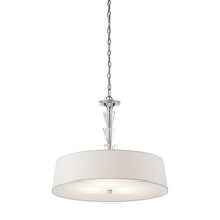  Crystal Persuasion Drum Pendant Pendant Light - Chrome