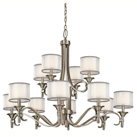  Lacey Large Foyer Chandelier Chandelier - Antique Pewter