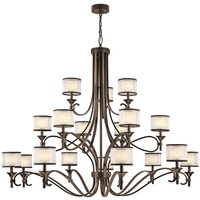  Lacey Large Foyer Chandelier Chandelier - Mission Bronze