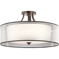  Lacey Semi Flush Mount Ceiling Light - Mission Bronze