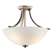  Granby Semi Flush Mount Ceiling Light - Brushed Pewter