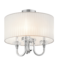  Parker Point Semi Flush Mount Ceiling Light - Chrome