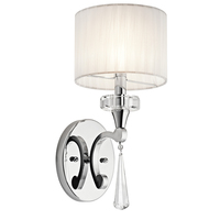  Parker Point 1 Bulb Wall Sconce - Chrome