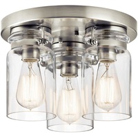  Brinley Flush Mount Ceiling Light - Brushed Nickel