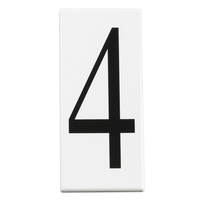  Utilitarian Address Number Door Accessory - White