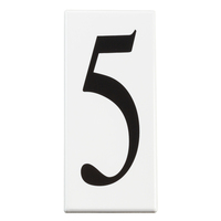  Utilitarian Address Number Door Accessory - White