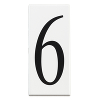  Utilitarian Address Number Door Accessory - White