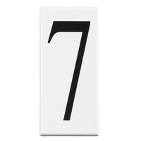  Utilitarian Address Number Door Accessory - White