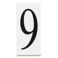 Utilitarian Address Number Door Accessory - White