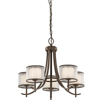  Tallie Mid Sized Chandelier Chandelier - Mission Bronze